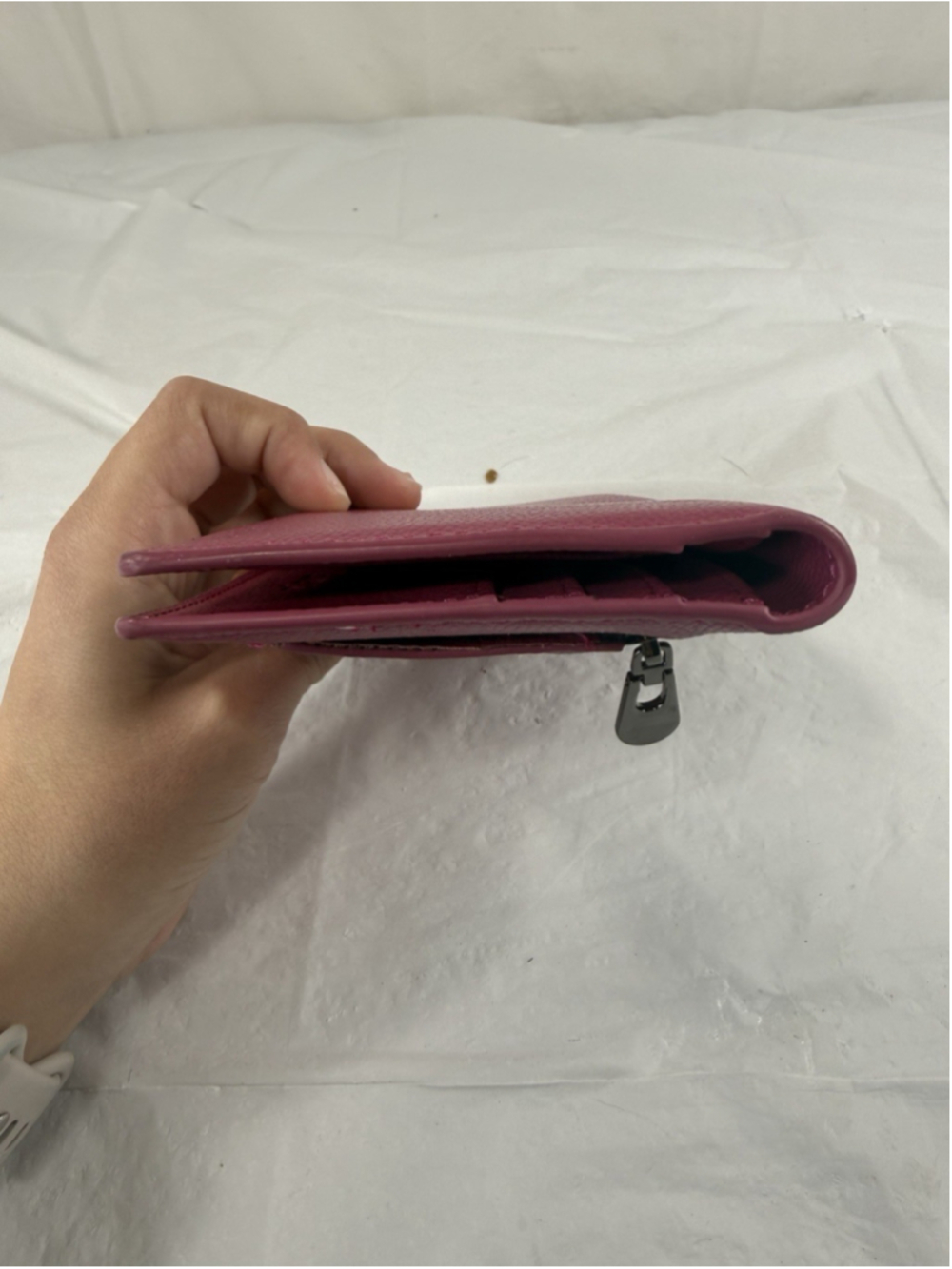 Bveyzi Leather Wallet Fuchsia RFID BLOCKING NEW - Picture 9 of 16